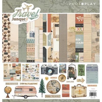 PhotoPlay 12x12 Collection Kit - Travel Junque