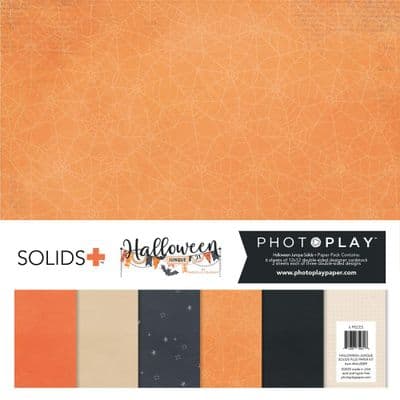 PhotoPlay 12x12 Paper Kit - Halloween Junque Solids