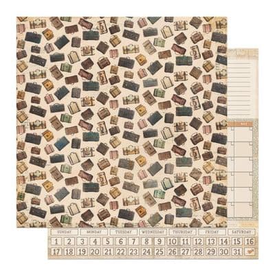 PhotoPlay Double-Sided 12x12 Cardstock - Travel Junque - Luggage