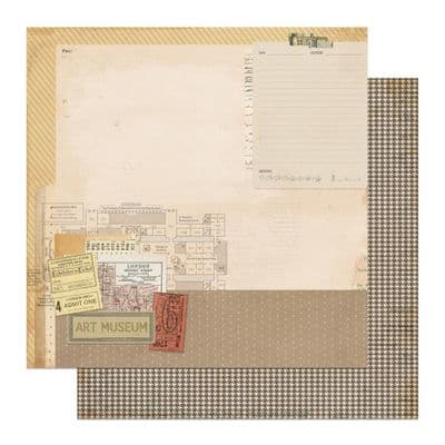 PhotoPlay Double-Sided 12x12 Cardstock - Travel Junque - Tickets