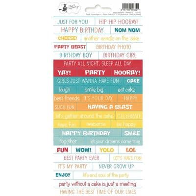 Piatek P13 Sticker Sheet - Happy Birthday 01