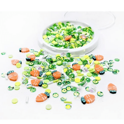 Picket Fence Studios Sequin Mix & Embellishments - Carrot Patch