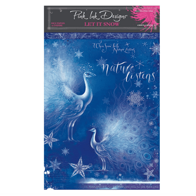 Pink Ink Designs Rice Paper - Let it Snow 6 pack