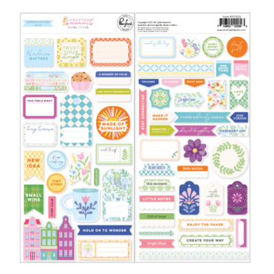 Pinkfresh Studio Cardstock Stickers by Paige Evans - Crafted Moments