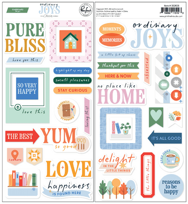 Pinkfresh Studio Chipboard Phrase Stickers by Geralyn Sy - Ordinary Joys