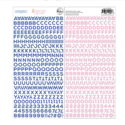 Pinkfresh Studio Mini Puffy Alpha Stickers by Paige Evans - Crafted Moments