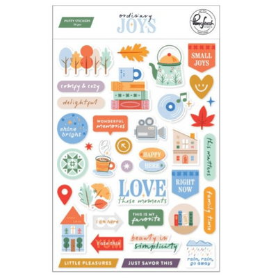 Pinkfresh Studio Puffy Stickers by Geralyn Sy - Ordinary Joys