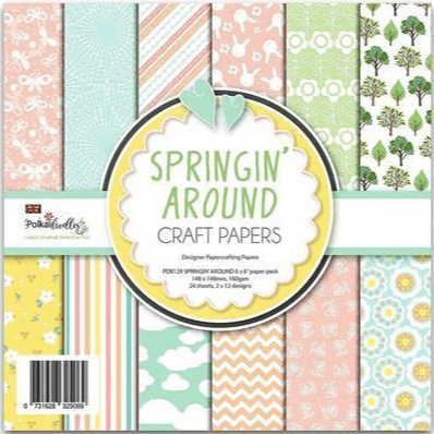 Polkadoodles 6x6 Paper Pack - Springin' Around