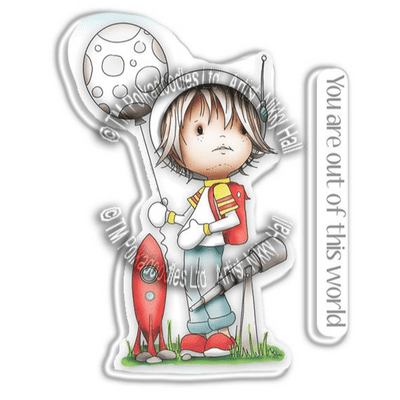 Polkadoodles Clear Stamp Set - Little Dudes Astronaut - PD7857