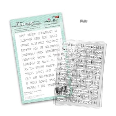 Polkadoodles Clear Stamp Set - Special Celebrations