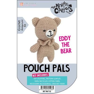 Pouch Pals Crochet Kit - Eddy the Bear