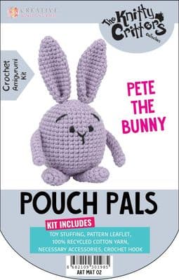 Pouch Pals Crochet Kit - Pete the Bunny