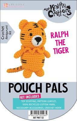 Pouch Pals Crochet Kit - Ralph the Tiger