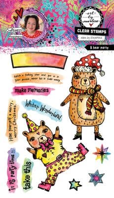 PRE-ORDER Studio Light Art by Marlene Clear Stamp - nr. 966 A Bear Party