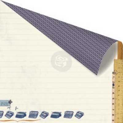 Prima Marketing 12x12 Paper - School Memories Collection - Type Away