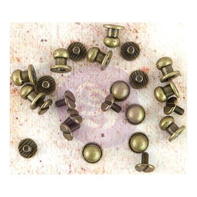Prima Marketing Memory Hardware Embellishments - Metal Knobs