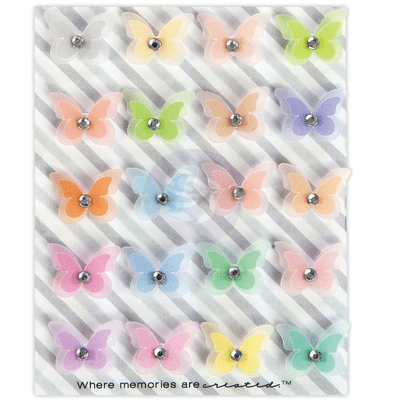 Prima Traveler's Journal Flowers - Pastel Flutterbits Butterflies