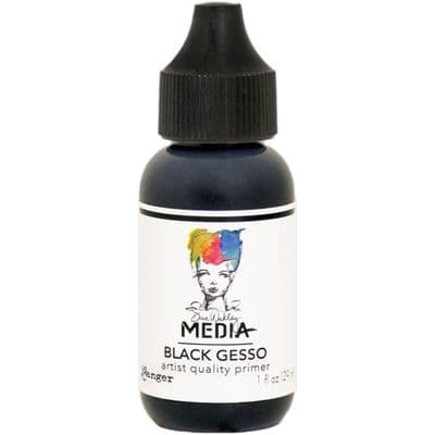 Ranger Dina Wakley - Black Gesso 1fl oz