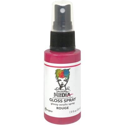 Ranger Dina Wakley Media Gloss Spray 2oz - Rouge