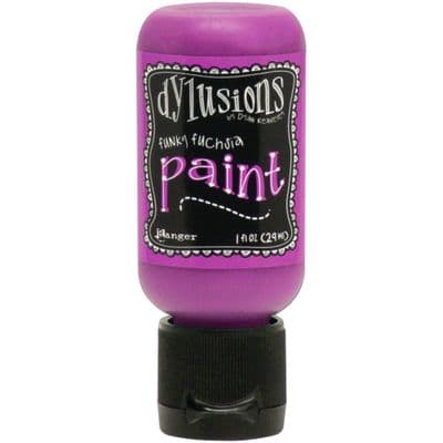 Ranger Dylusions Paint Flip Cap Bottle - Funky Fuchsia