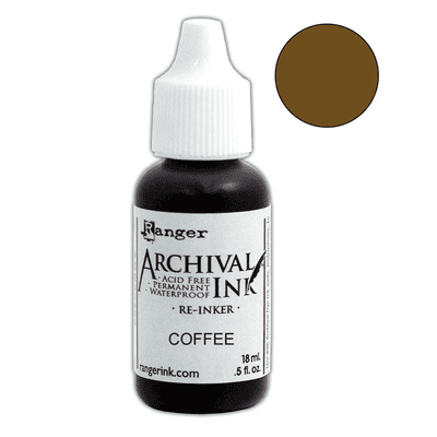 Ranger Ink Archival Re-inker - Coffee