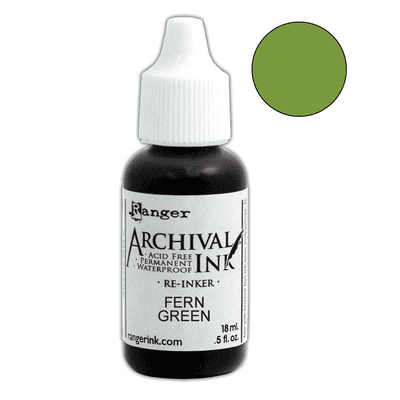 Ranger Ink Archival Re-inker - Fern Green