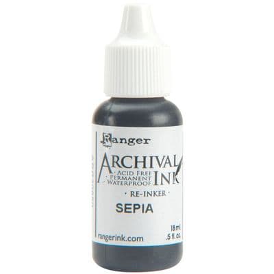 Ranger Ink Archival Re-inker - Sepia