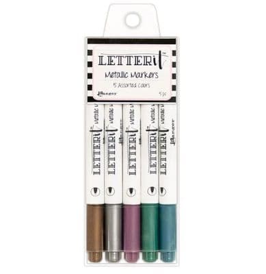 Ranger Letter It Metallic Markers - 5 Pack