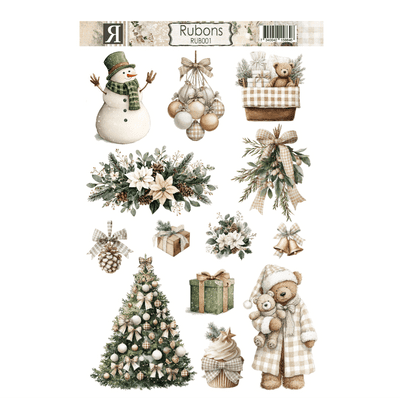 Reprint Rub-Ons - Cozy Christmas