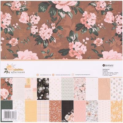 Rosie's Studio 12x12 Designer Paper Pad - Golden Afternoon