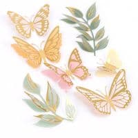Rosie's Studio Butterfly Embellishments - Golden Afternoon