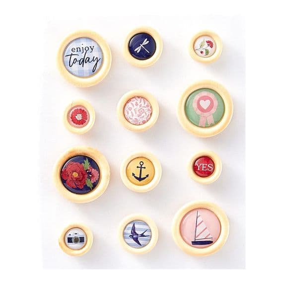 Rosie's Studio Button Embellishments - Bayfair
