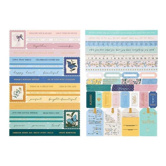 Rosie's Studio Cardstock Sticker Pack - Belleview