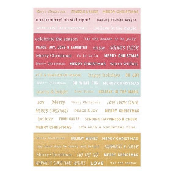 Rosie's Studio Cardstock Sticker Pack - Oh Joyful Day!