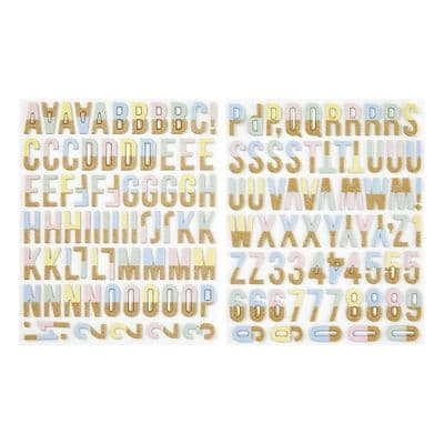 Rosie's Studio Chipboard Alphabet - Belleview