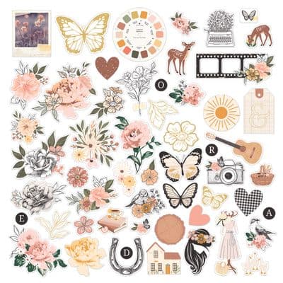 Rosie's Studio Die-Cut Ephemera - Golden Afternoon