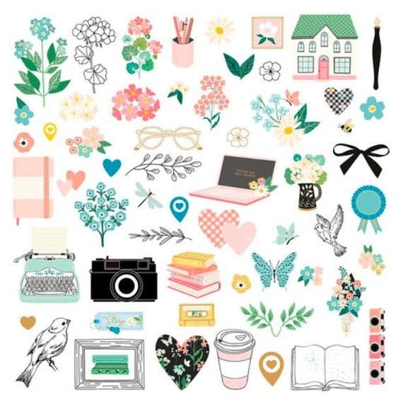 Rosie's Studio Die-Cut Ephemera - Hello It's Me!