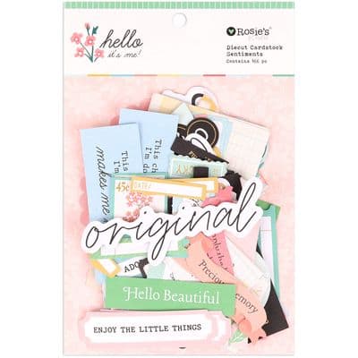 Rosie's Studio Die-Cut Sentiments - Hello It's Me!