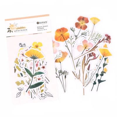 Rosie's Studio Diecut Floral Stickers - Golden Afternoon