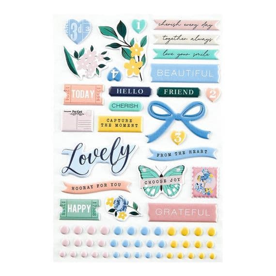 Rosie's Studio Puffy Stickers - Belleview