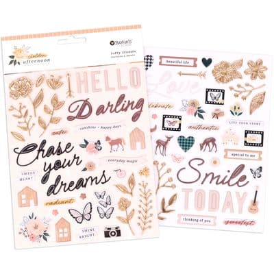 Rosie's Studio Puffy Stickers - Golden Afternoon