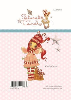 Saturated Canary Clear Stamp - Little Darlings Candy Canes