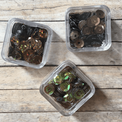 Sequin Trio Packs - Brown