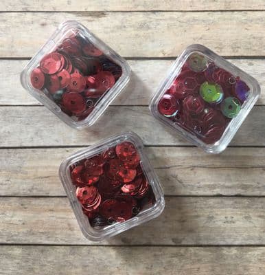 Sequin Trio Packs - Red
