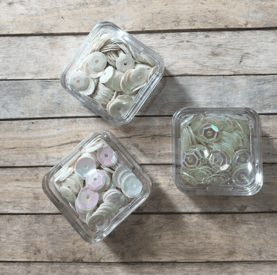 Sequin Trio Packs - White