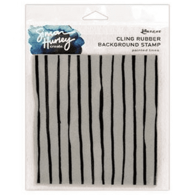 Simon Hurley create. Cling Stamps 6x6 - Painted Lines