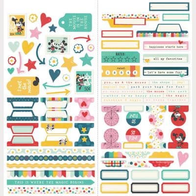 Simple Stories - Basics Cardstock Stickers - Say Cheese Happiest Place