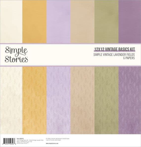 Simple Stories Basics Kit - Simple Vintage Lavender Fields