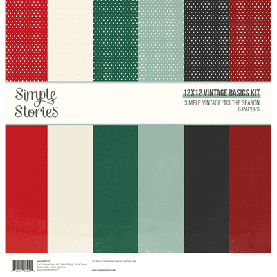 Simple Stories Basics Kit - Simple Vintage 'Tis the Season