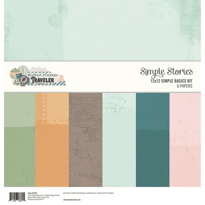 Simple Stories Basics Kit - Simple Vintage Traveler